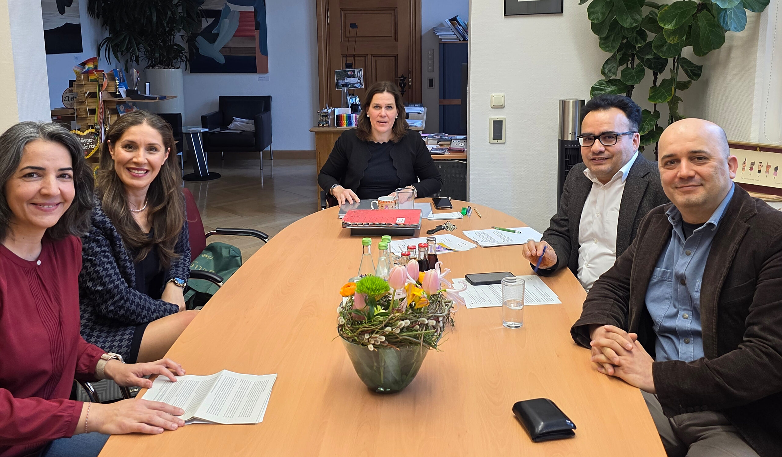 Ein konstruktiver Austausch im Münchner Rathaus mit Verena Dietl 2. Bürgermeisterin
